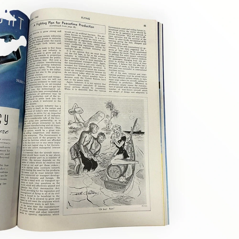 Flying Magazine November 1943 WWII Aviation Fairchild Cornell Lockheed Ads